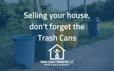 Selling Your House, Don’t Forget the Trash Cans